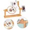 Wooden Embroidery Hoop Stand Cross Stitch Portable Holder Frame Rack DIY Sewing